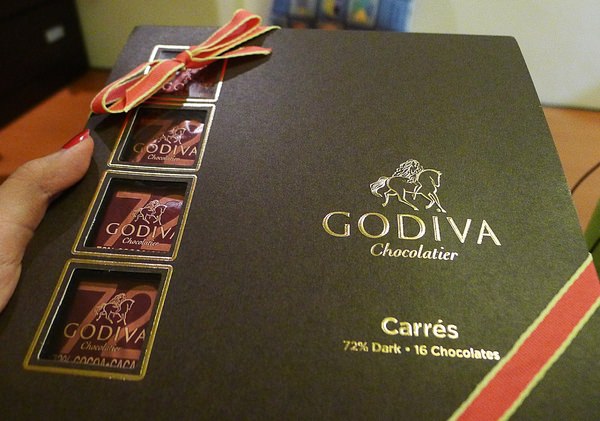 Godiva | 甜點巧克力72%/伴手禮/適合當下午茶