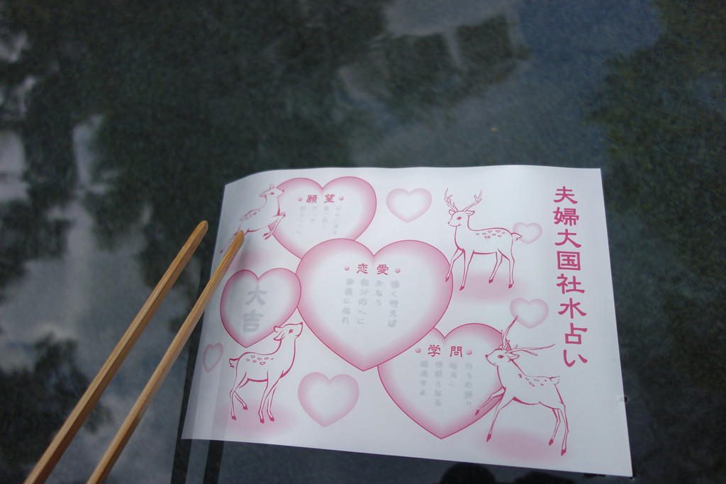 |奈良景點|夫婦大國社特別的水占卜，可以看看戀愛運喔+金龍神社