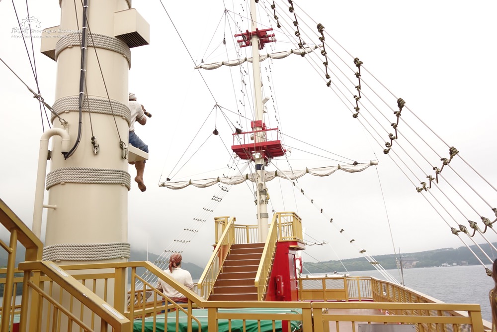 箱根交通景點 | 蘆之湖海賊王船。我要成為海賊王