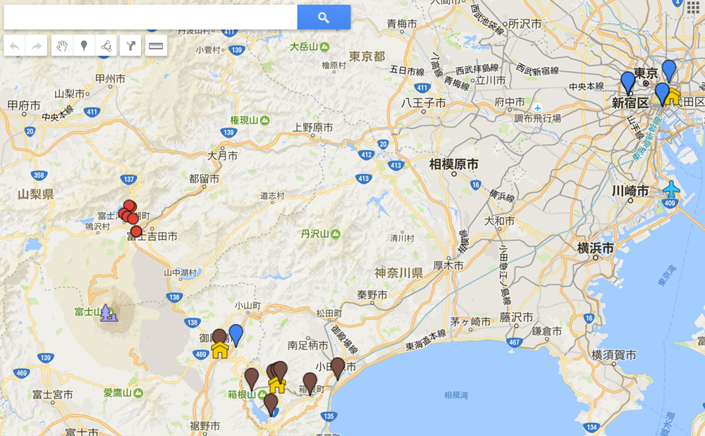東京自由行行程 | 箱根河口湖富士山新宿。景點美食花費購物逛街交通地圖住宿分享