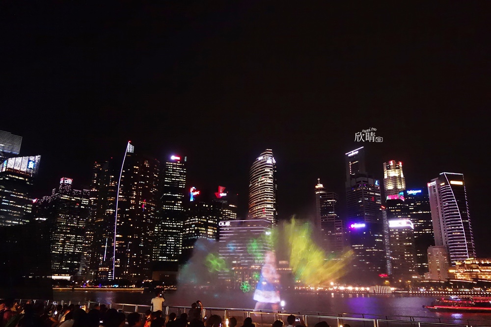 新加坡景點 | 金沙水舞。奇幻瀰漫免費雷射燈光秀