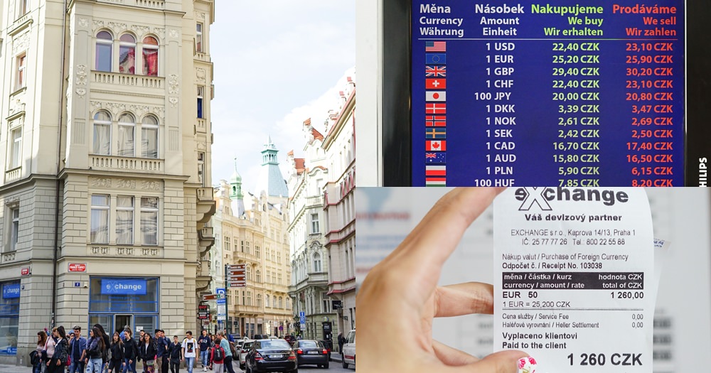 布拉格換匯推薦｜eXchange舊城聖尼古拉教堂旁的換錢地方！用歐元換捷克克朗vs刷卡匯率
