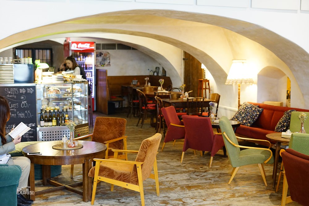捷克庫倫洛夫CK小鎮甜點｜Egon Schiele café。必去絕美復古咖啡廳(菜單menu價錢)