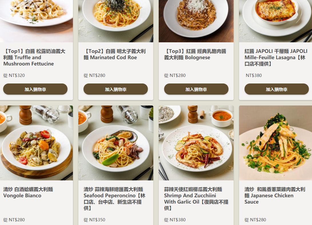 林口三井outlet美食推薦｜Japoli義式餐廳。披薩盒上有可愛的圖畫~薄片披薩(菜單menu價錢)