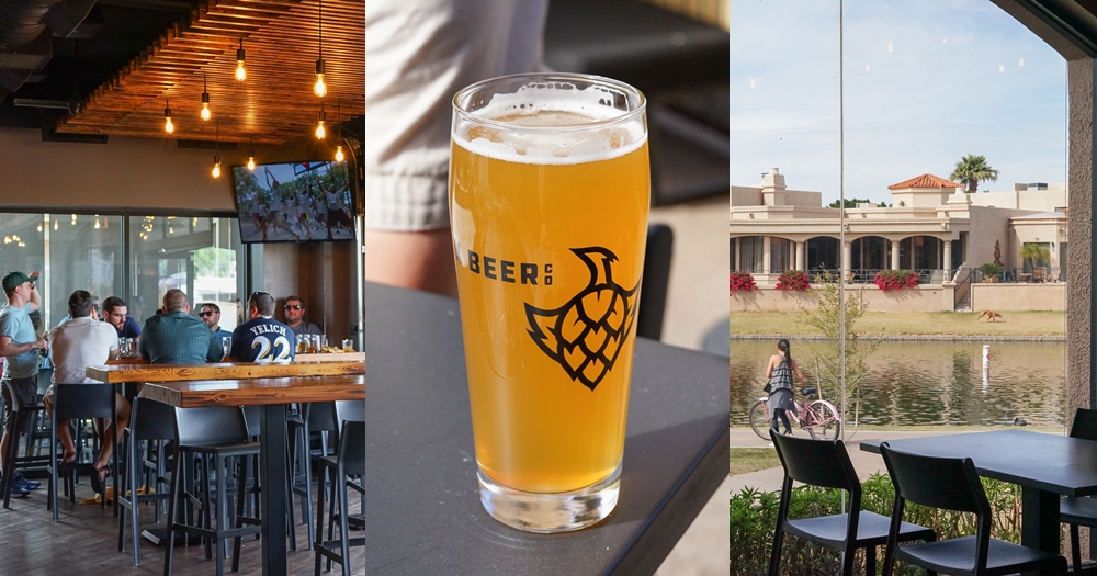 Scottsdale啤酒bar推薦｜PHX Beer Co.坐在湖邊景觀餐廳內享受精釀啤酒 (菜單menu價錢)