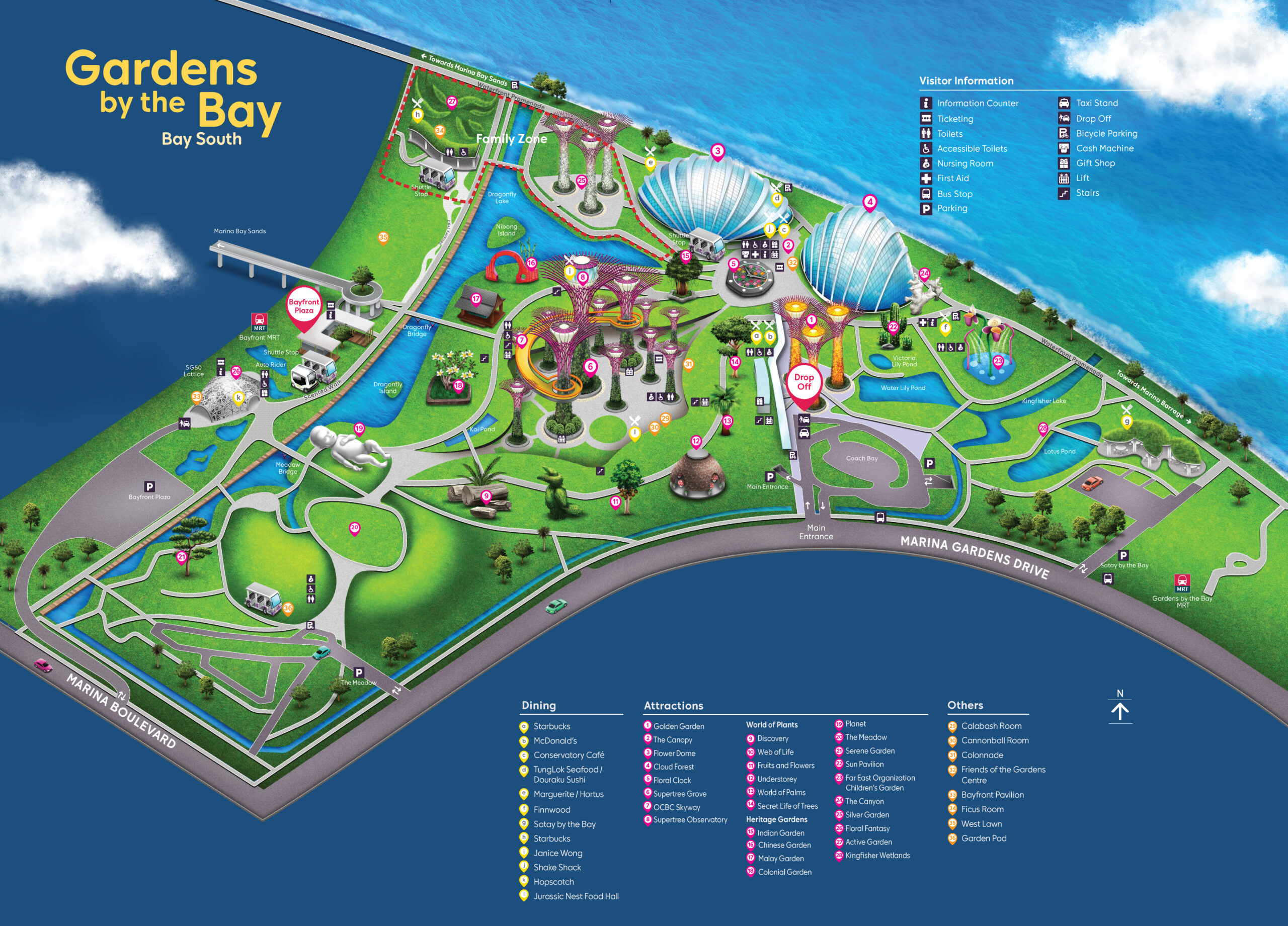新加坡景點｜免費濱海灣花園Gardens by the Bay、付費霧林冷室Cloud Forest/花穹冷室Flower Dome
