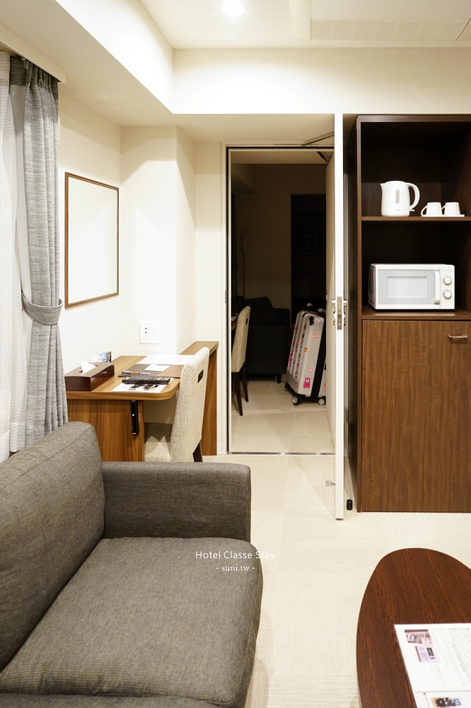 札幌住宿推薦｜Hotel Classe Stay Sapporo。連通房型、雙人房！附有廚房
