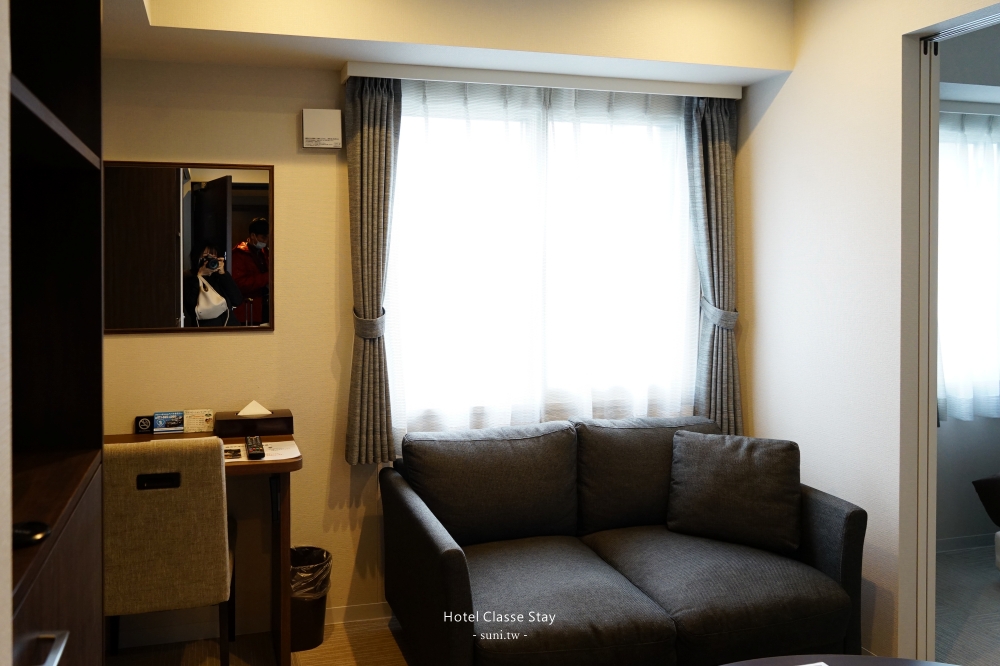 札幌住宿推薦｜Hotel Classe Stay Sapporo。連通房型、雙人房！附有廚房