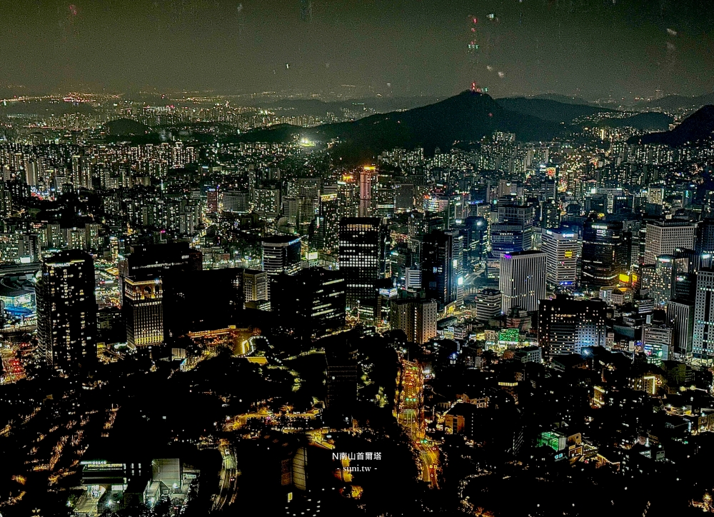 首爾景點推薦｜N南山首爾塔。搭乘南山纜車看夜景~櫻花季更美麗