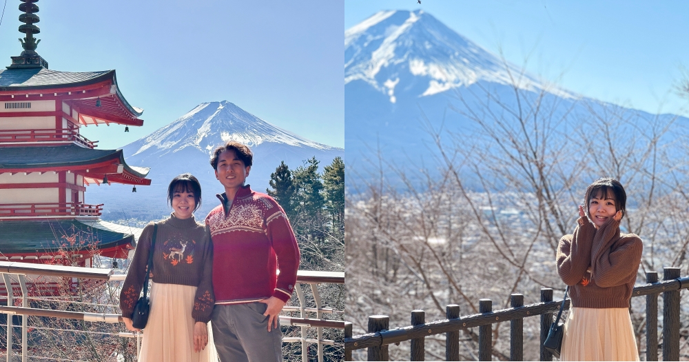 河口湖景點推薦｜新倉山淺間公園。富士山與五重塔~冬天會有櫻花美景 @欣晴。美食旅遊生活分享