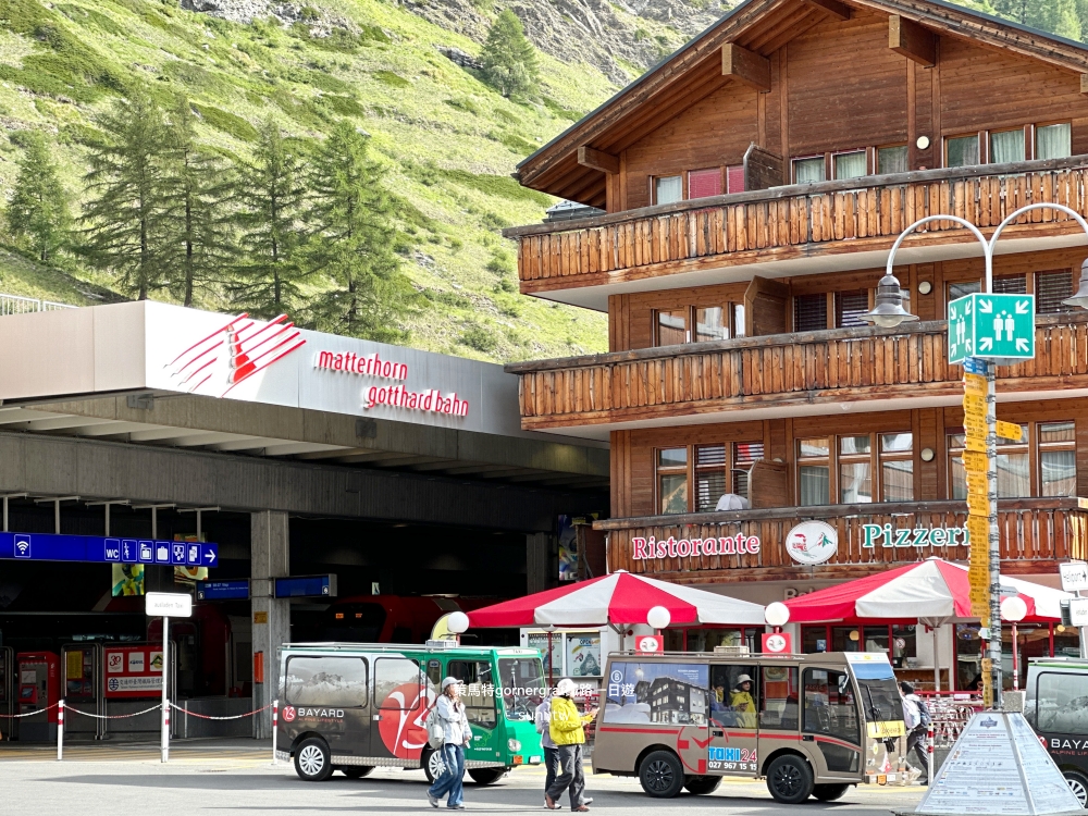策馬特Matterhorn Gotthard Bahn車站電動計程車