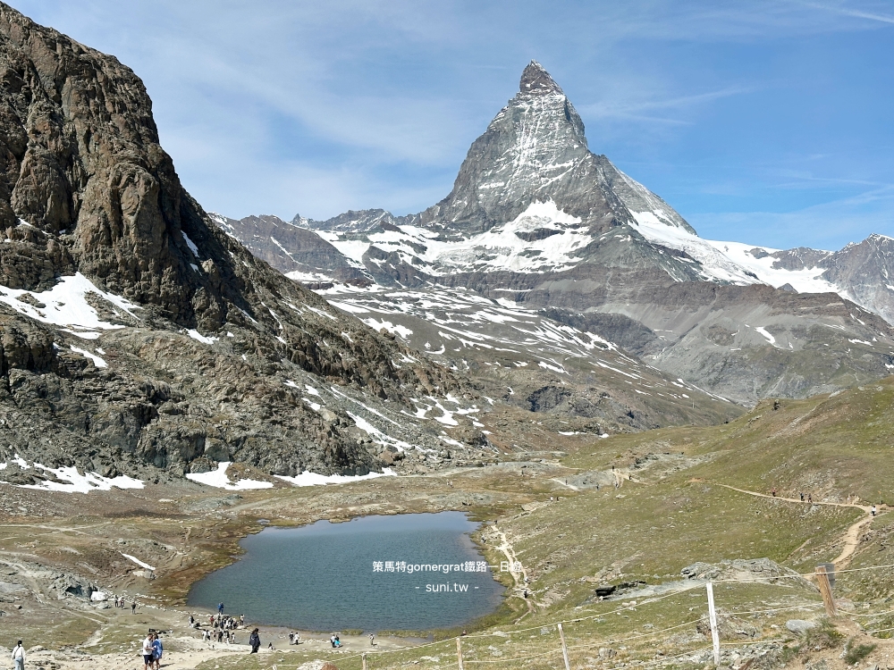Riffelsee全景馬特洪峰高山草甸健行路徑