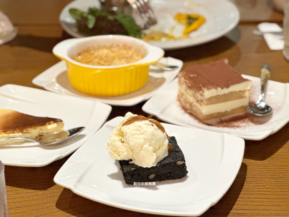 新竹The BBQ House公園店巴斯克乳酪蛋糕布朗尼