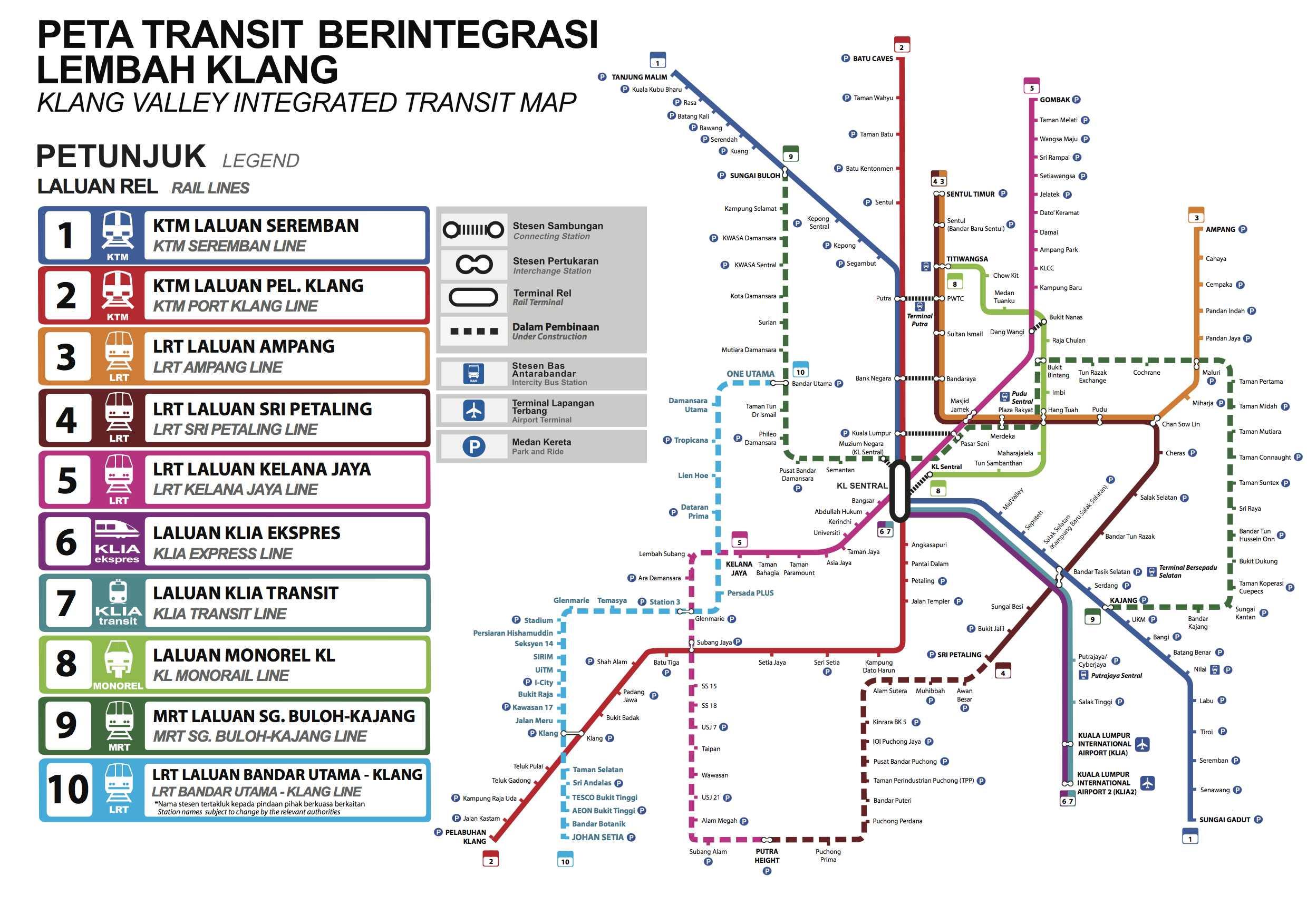 吉隆坡交通｜一次搞懂吉隆坡地鐵圖、交通方式、機場快線、包車推薦