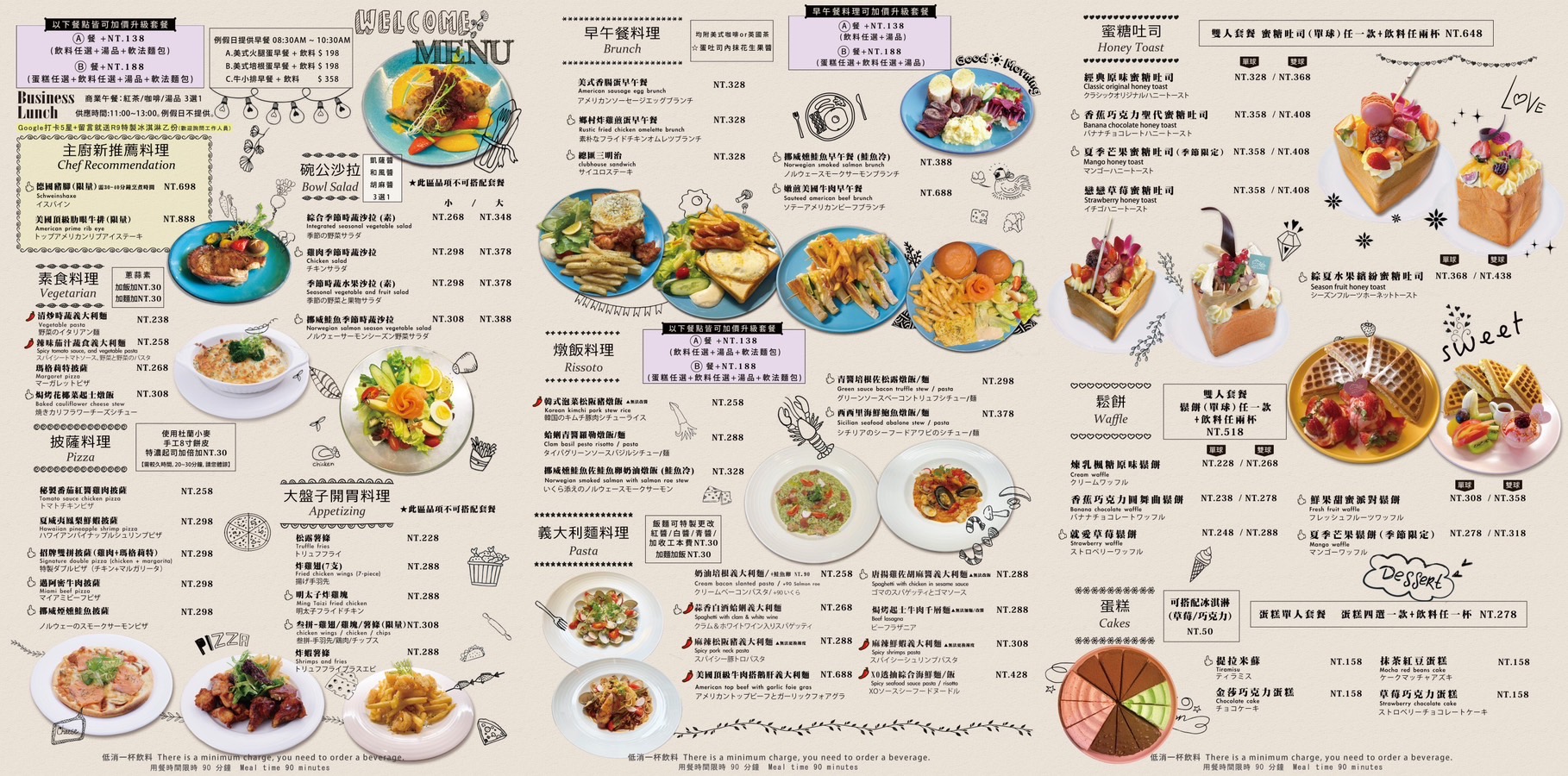 中山站下午茶 | R9 Café 巷弄中的蜜糖吐司甜點咖啡廳(含菜單Menu價位)