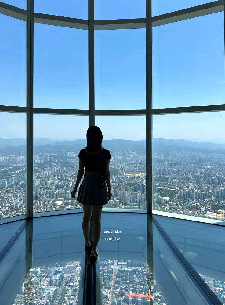 首爾Seoul Sky서울스카이玻璃地板漢江全景俯瞰