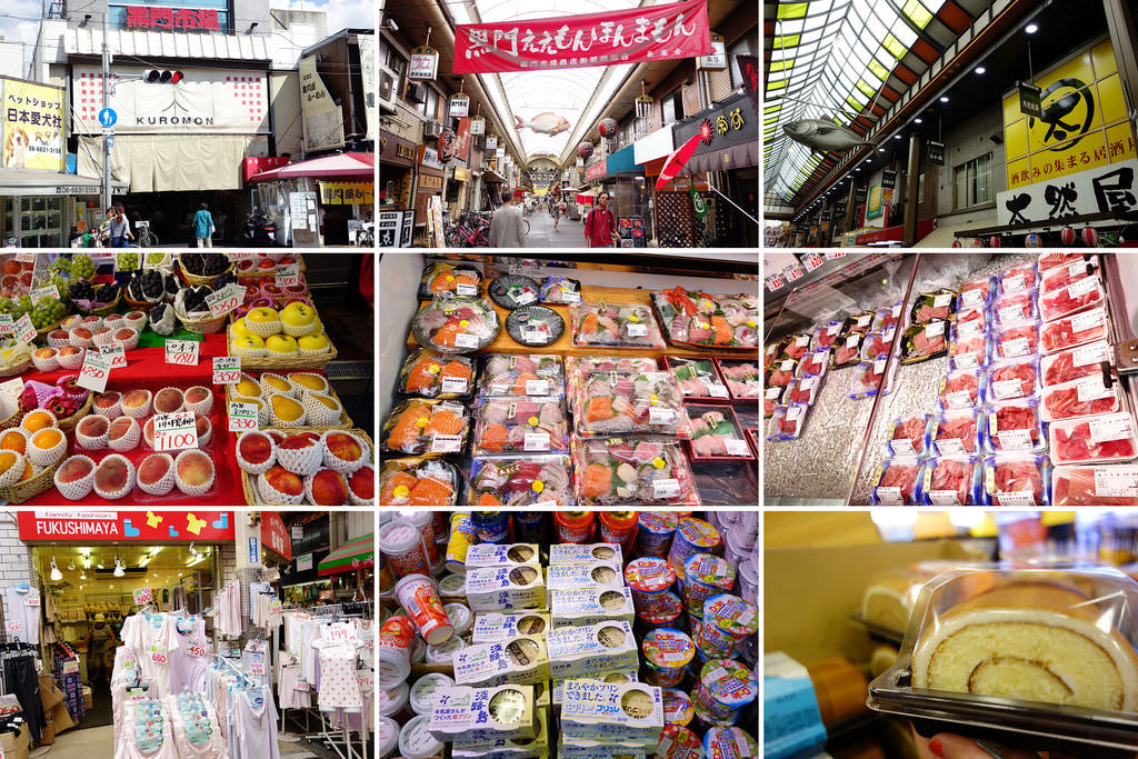 |大阪美食|黑門市場+來這裡吃新鮮生魚片+黑門三平、黑門中川、便宜的褲襪店、190年的歷史與傳統 @欣晴。美食旅遊生活分享
