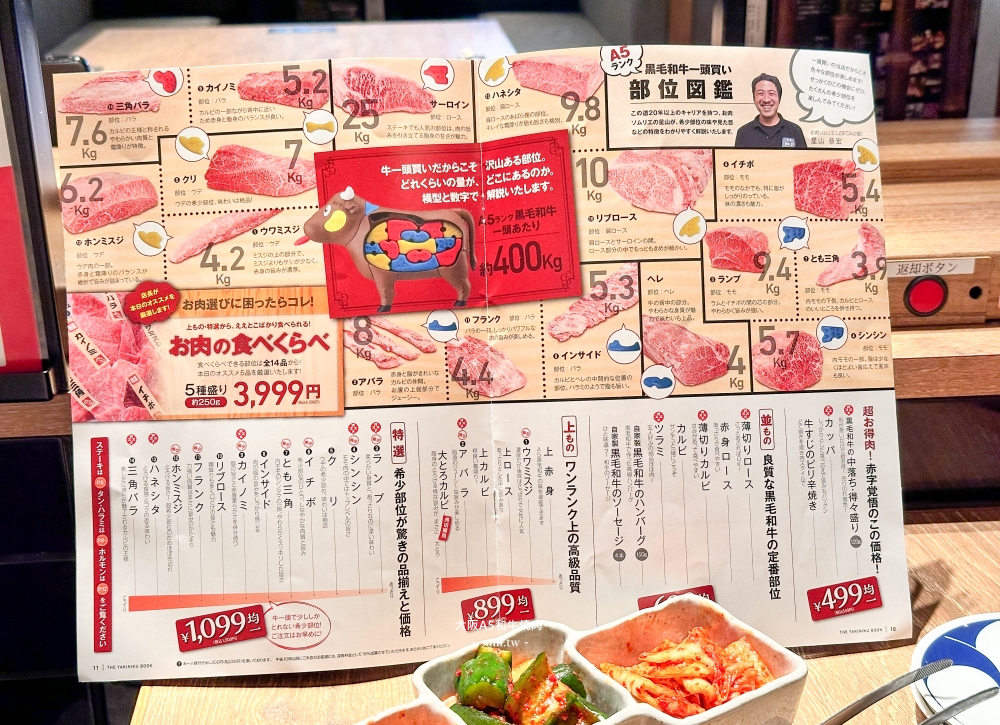大阪美食推薦|道頓堀みつるMitsuru。千元享有日本A5黑毛和牛套餐~(菜單價位) 大阪美食推薦|道頓堀みつるMitsuru。千元享有日本A5黑毛和牛套餐~(菜單價位)