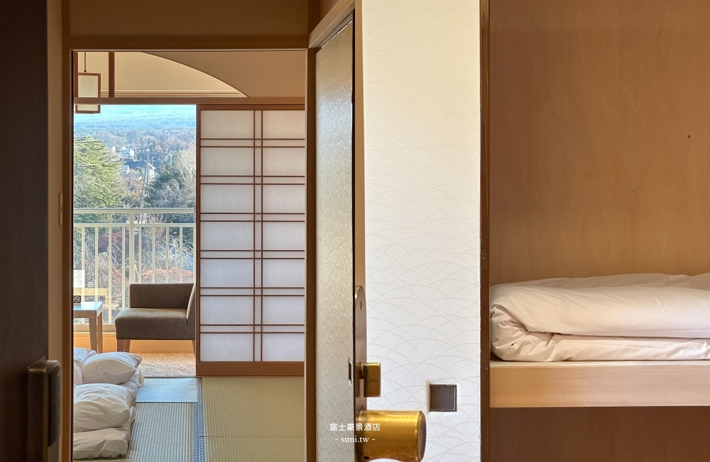河口湖飯店推薦｜富士豪景酒店Fuji View Hotel。超高CP值日式榻榻米山景房