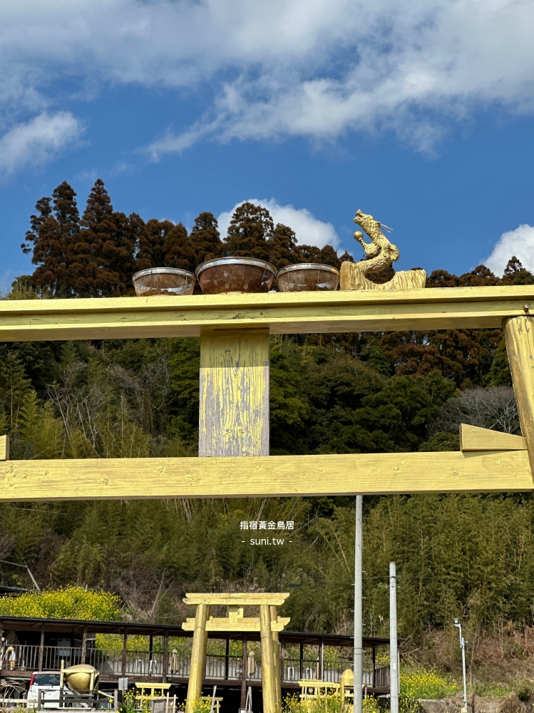 鹿兒島指宿黃金鳥居｜湖上鳥居絕景＋投錢到籃子上開運祈福一次完成！