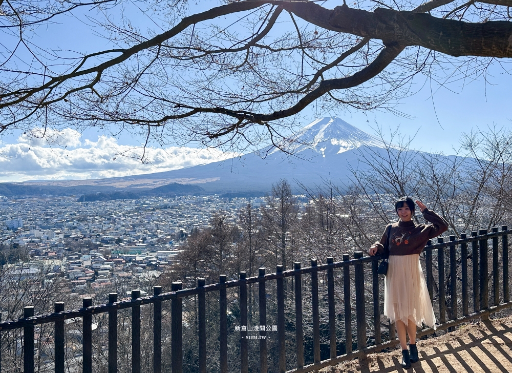 河口湖景點推薦|新倉山淺間公園。富士山與五重塔~冬天會有櫻花美景 河口湖景點推薦|新倉山淺間公園。富士山與五重塔~冬天會有櫻花美景
