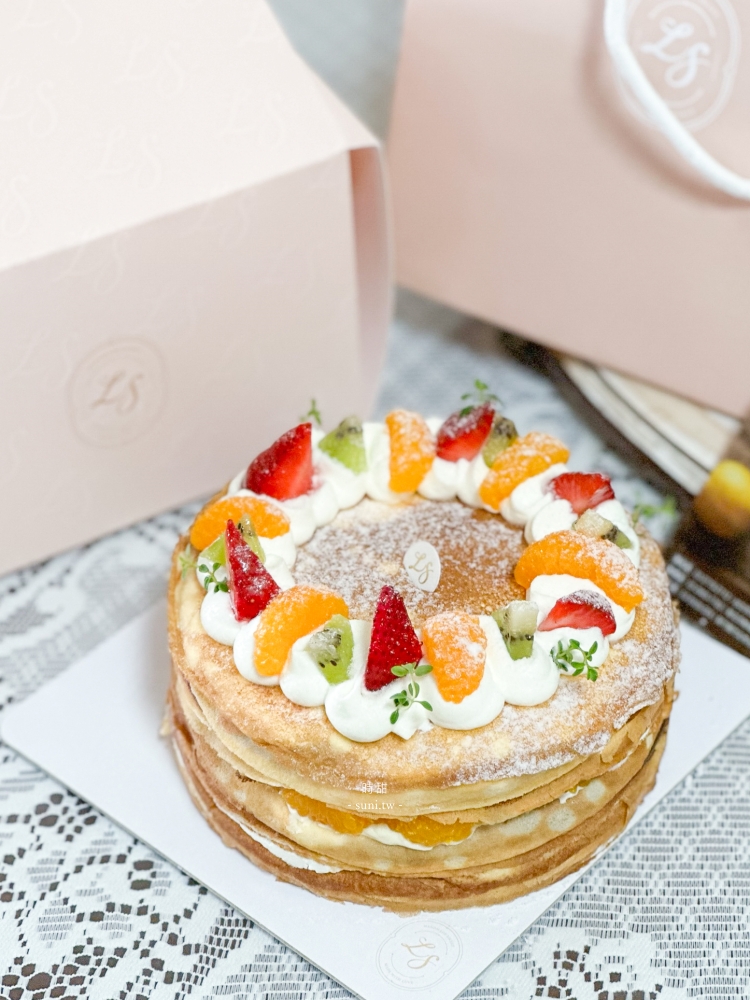 新竹千層蛋糕｜時甜L’idée Sweet。16千層法式水果蛋糕(菜單Menu價位)
