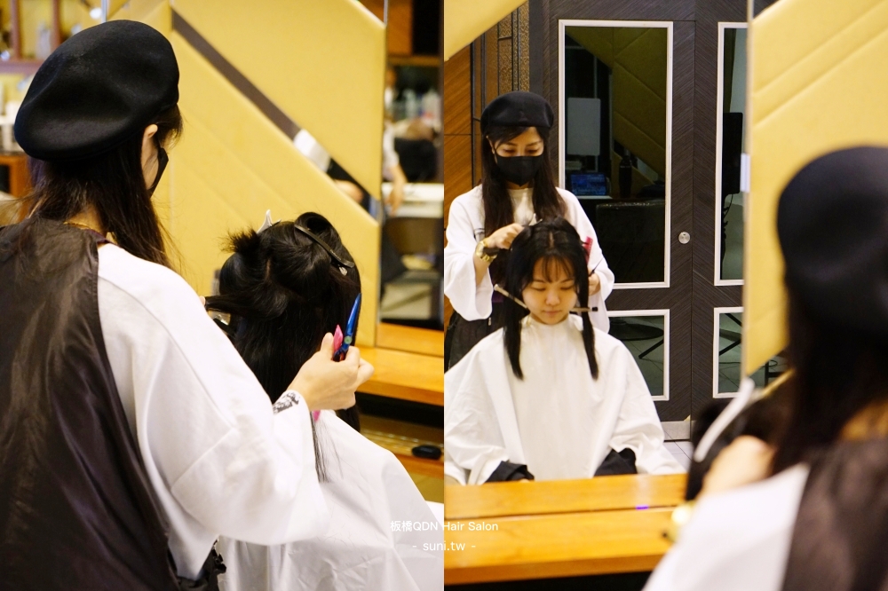板橋燙髮推薦｜QDN Hair✂️2026高層次髮型。修飾臉型中短髮~看起來有髮量卻不厚重