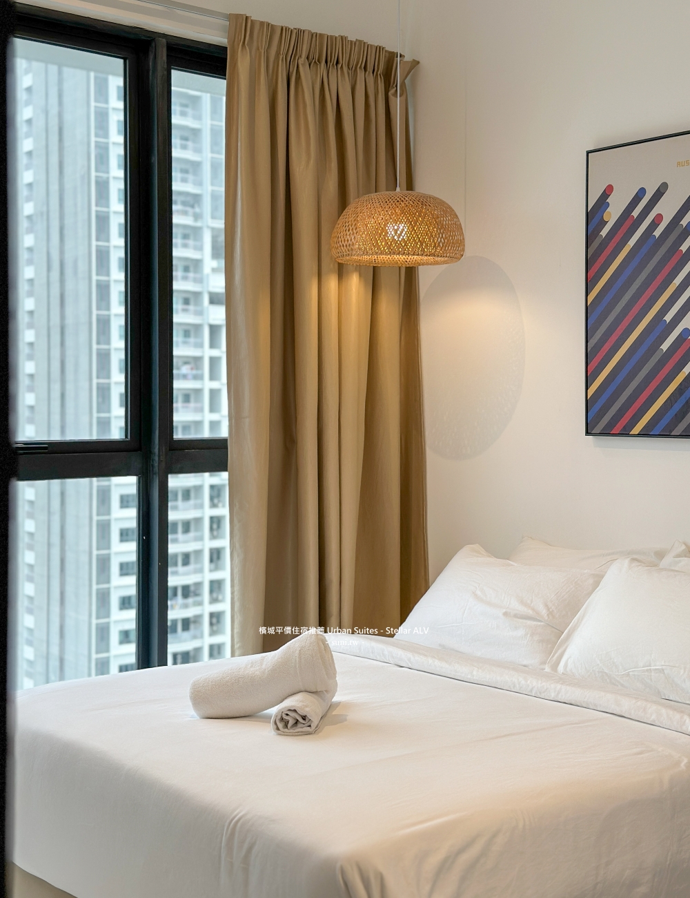 檳城平價住宿推薦｜Urban Suites兩房兩衛一廳平均一人450元台幣~夜景和海景都超美~步行到日落洞夜市~距離光大10分鐘車程