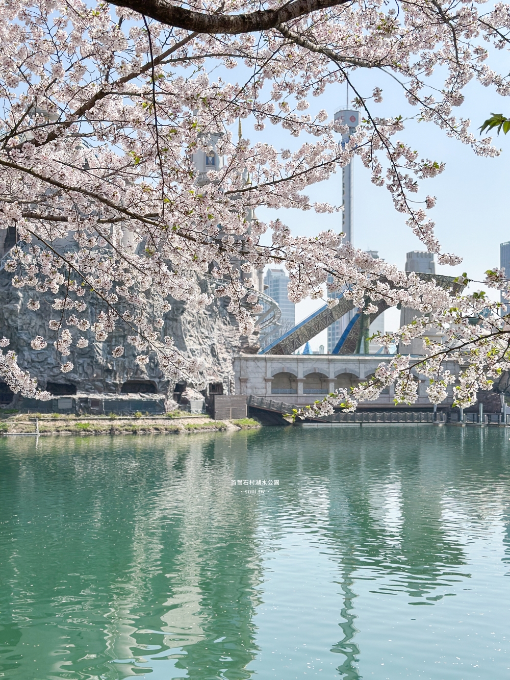 石村湖水公園｜首爾必去櫻花景點。樂天世界樂園城堡、首爾最高塔Seoul Sky
