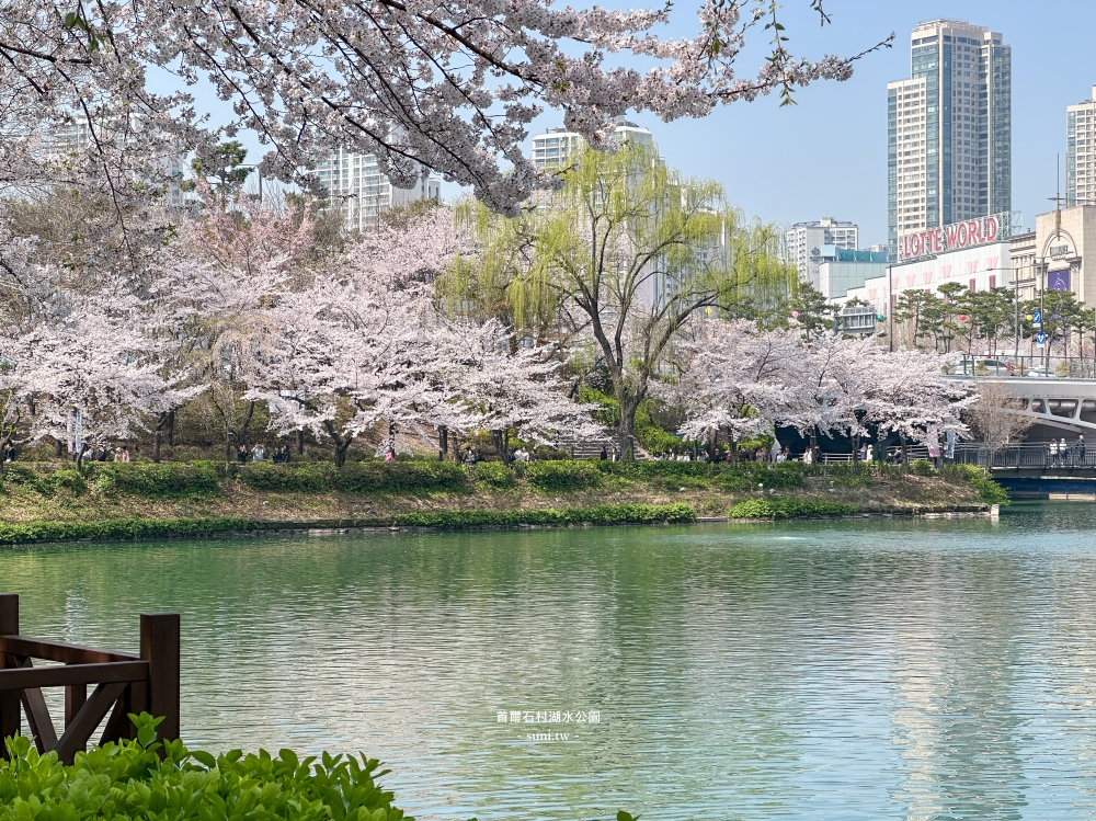 石村湖水公園｜首爾必去櫻花景點。樂天世界樂園城堡、首爾最高塔Seoul Sky
