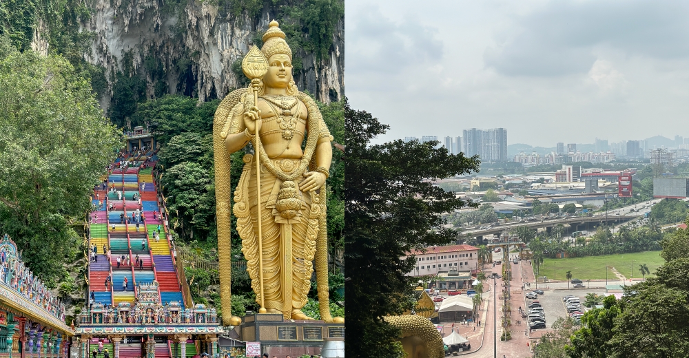 吉隆坡景點推薦｜黑風洞。272階彩虹階梯、42公尺高神像 @欣晴。美食旅遊生活分享